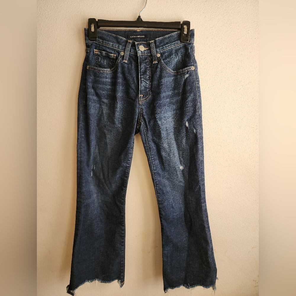 Lucky Brand High Rise Crop Mini Boot Bridgette Size 25